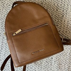 Michael Kors Brown Leather Backpack